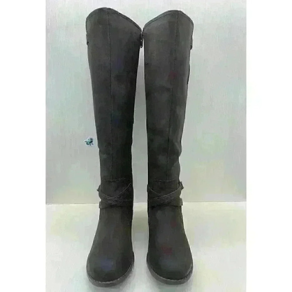 Hush Puppies Women’s Brown Oiled Leather Tall Heels Boots Size US 8.5 - Picture 5 of 11